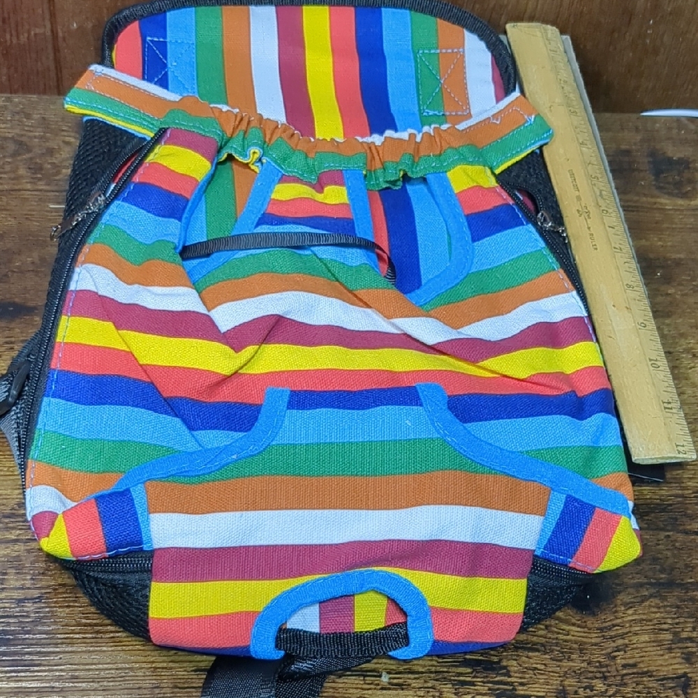 Dog Pet Carrier Geepet Brand Bright Colors Stripes XL App 16 Inches Long